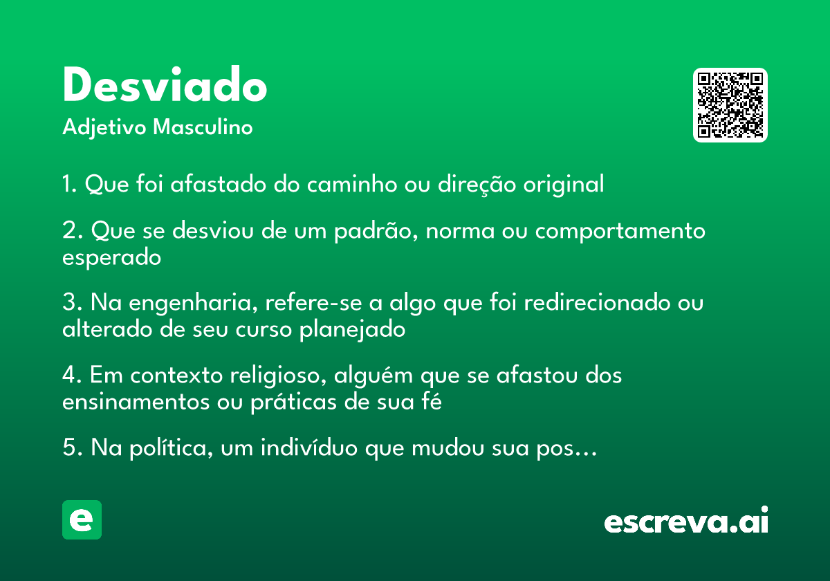 desviado