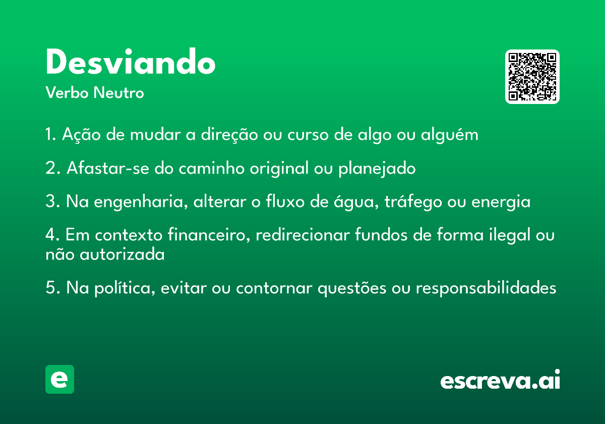desviando