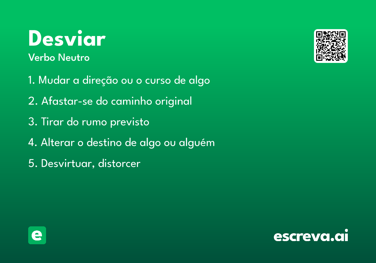 desviar