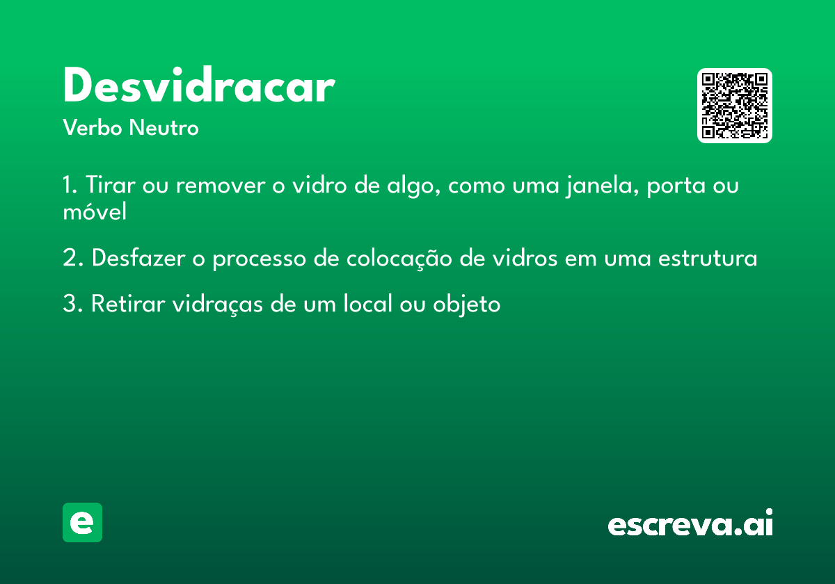 desvidracar