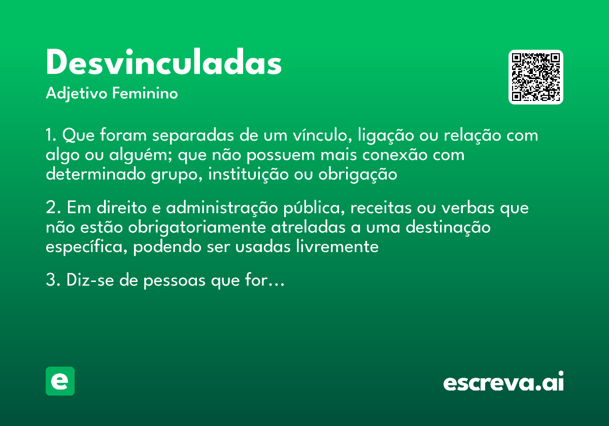 desvinculadas