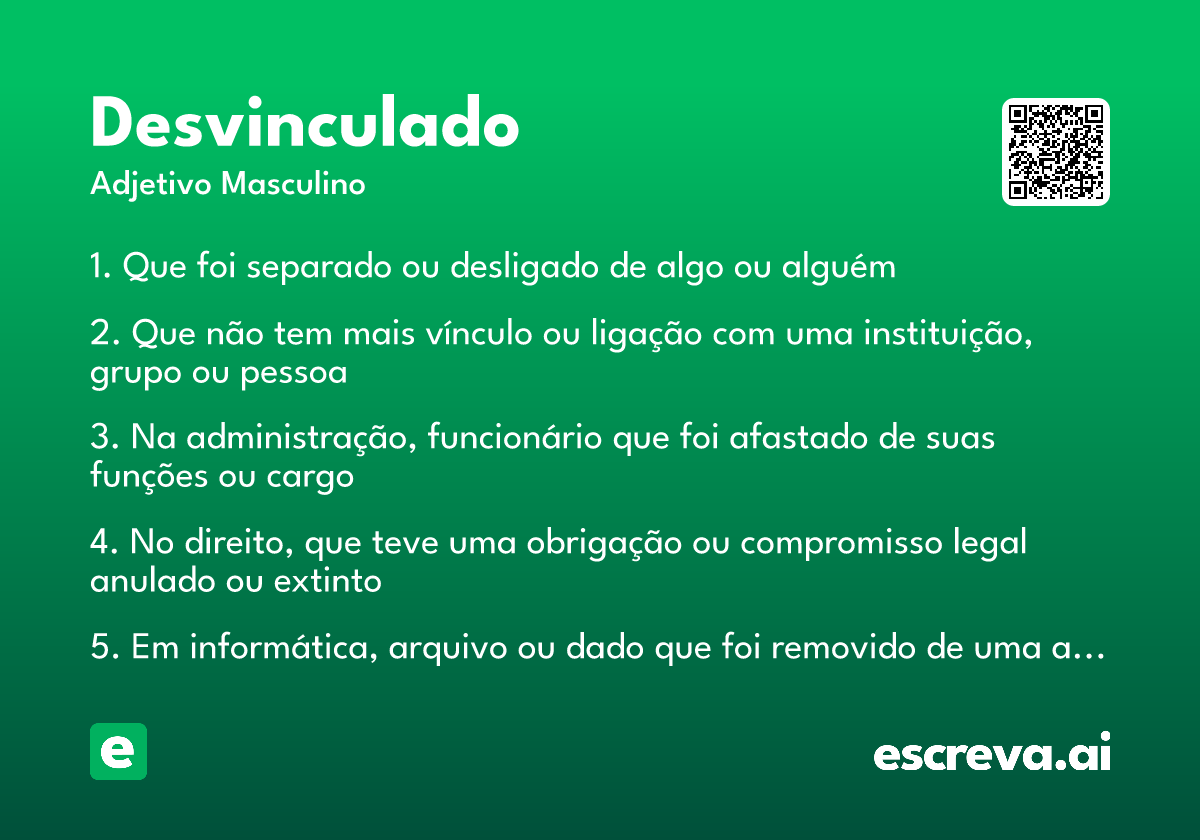desvinculado