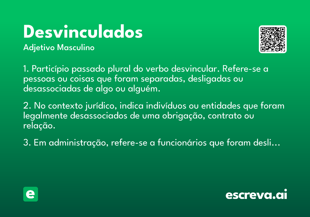 desvinculados