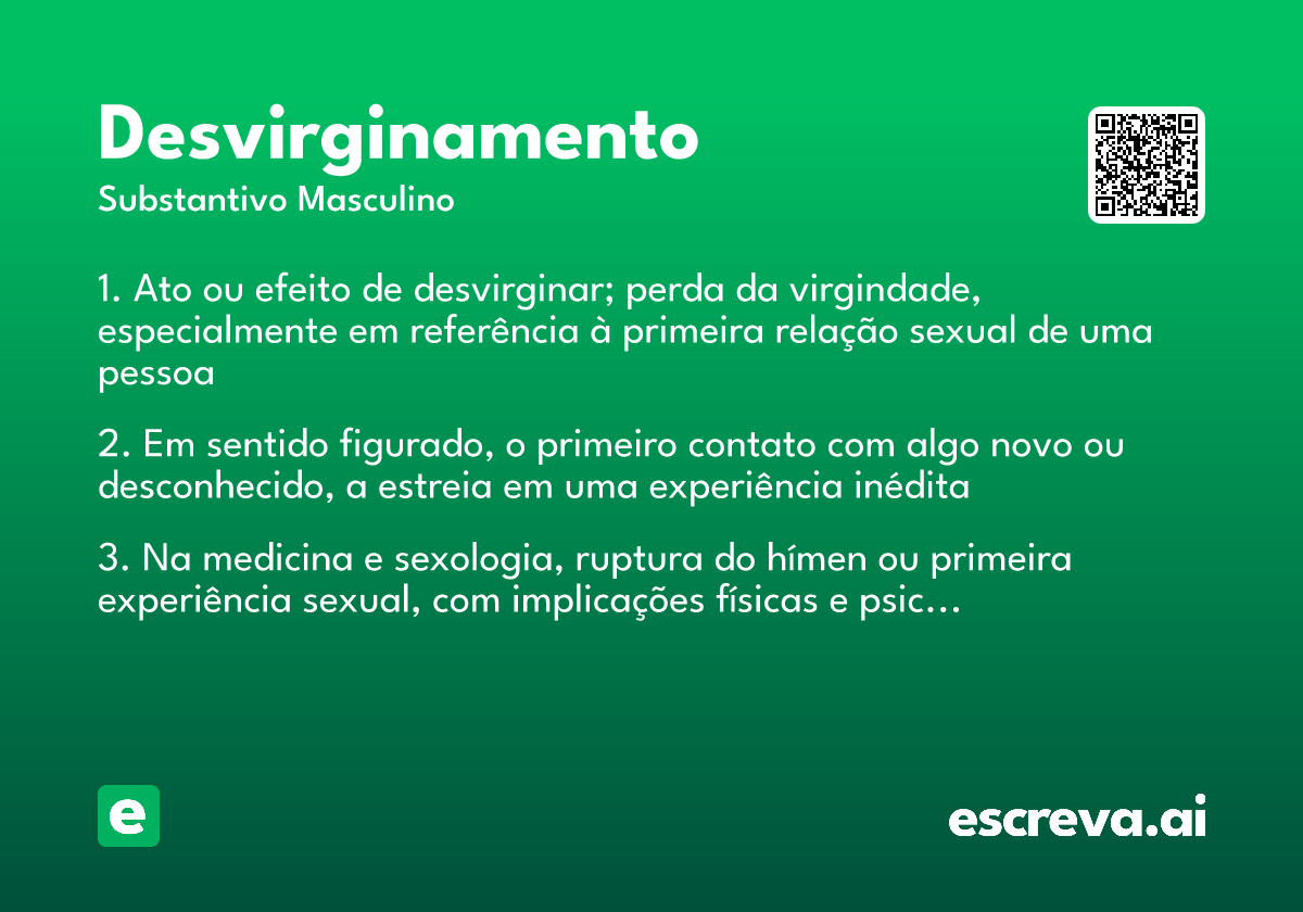 desvirginamento