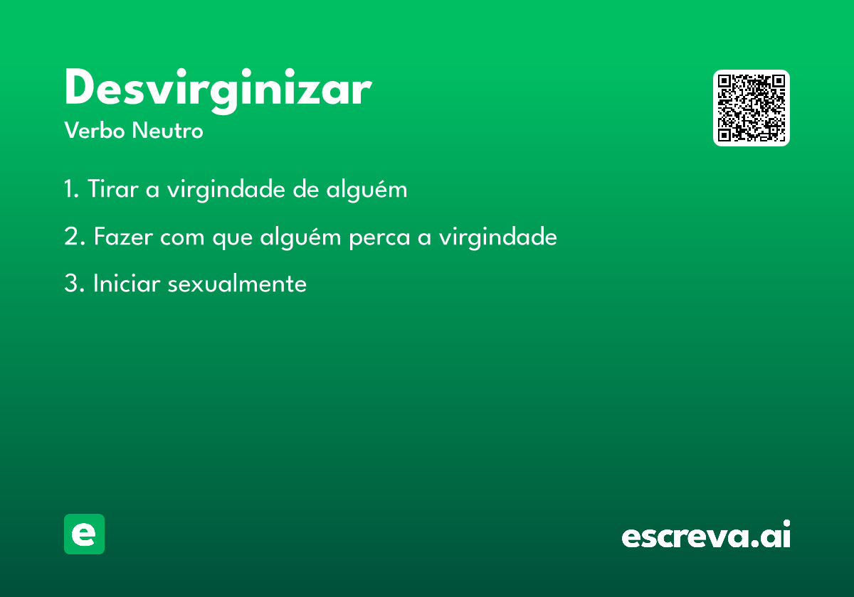 desvirginizar