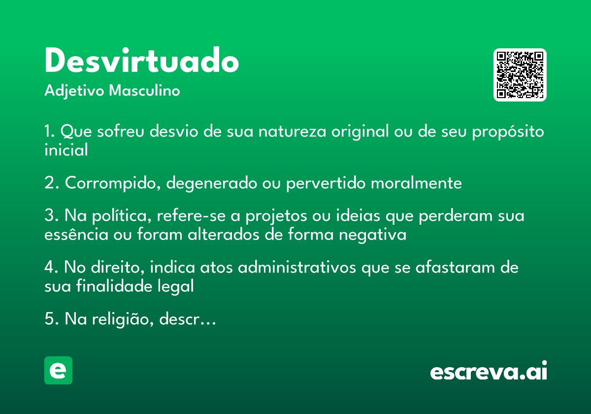 desvirtuado