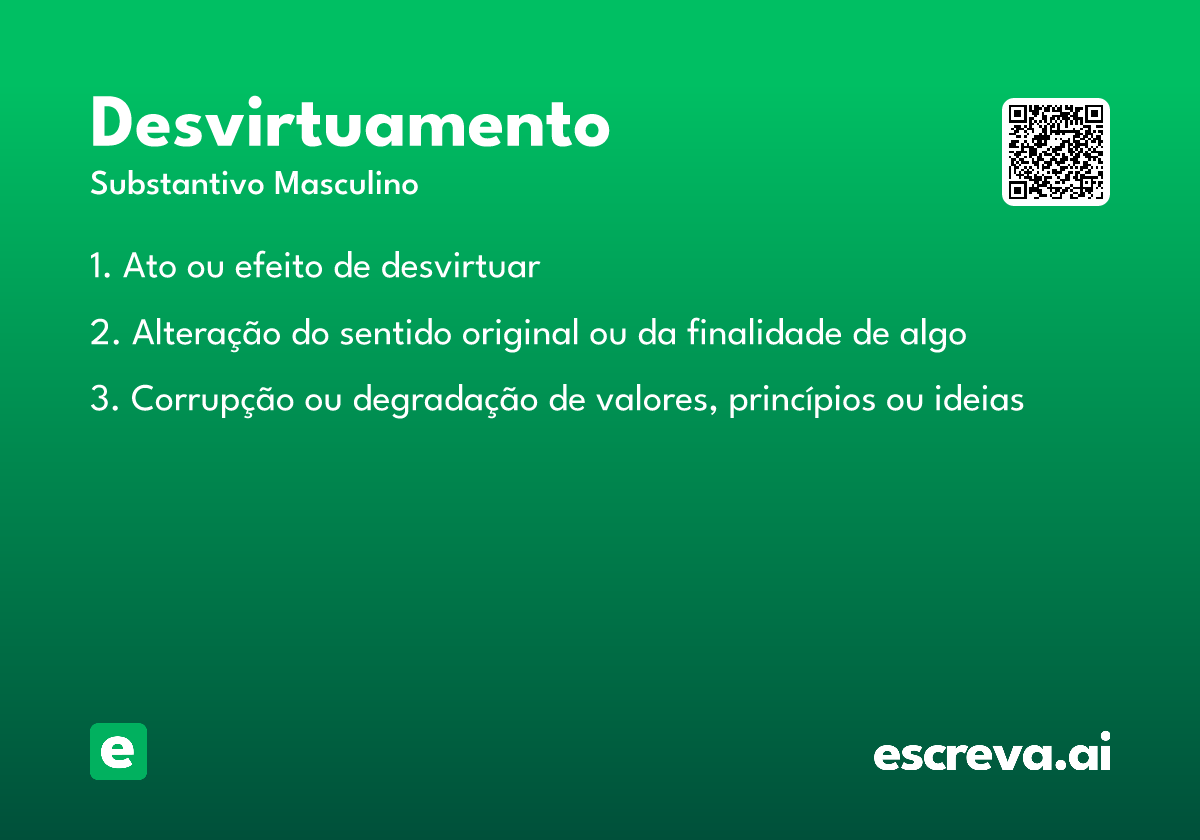 desvirtuamento