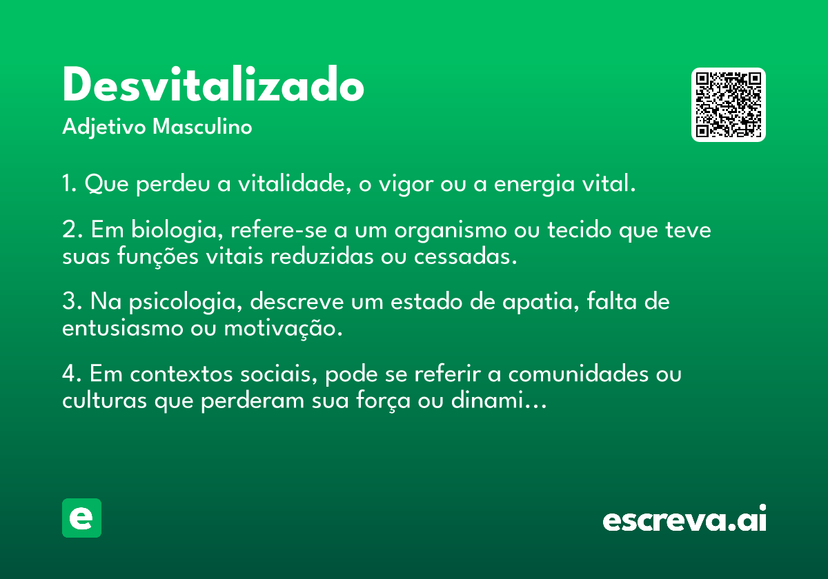 desvitalizado