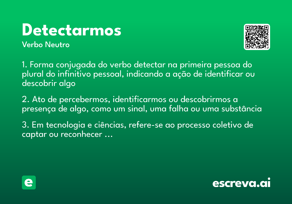 detectarmos