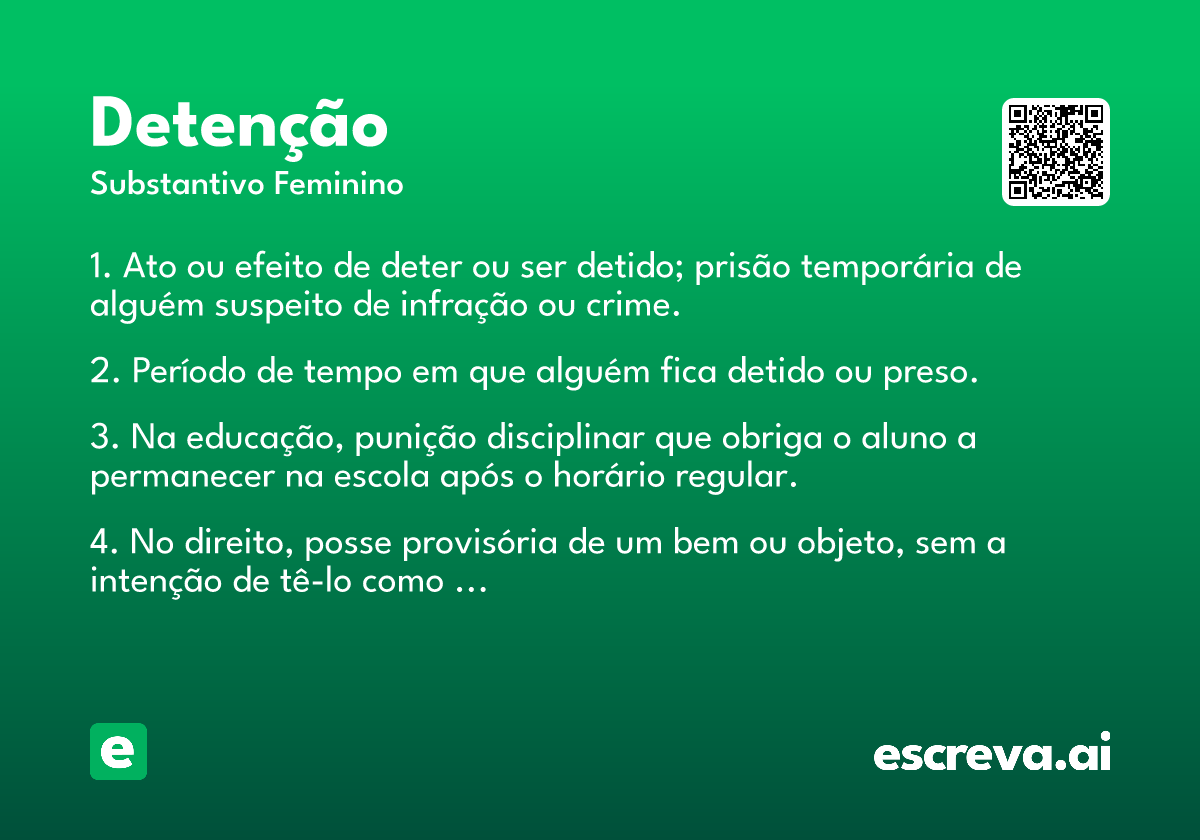 detenção