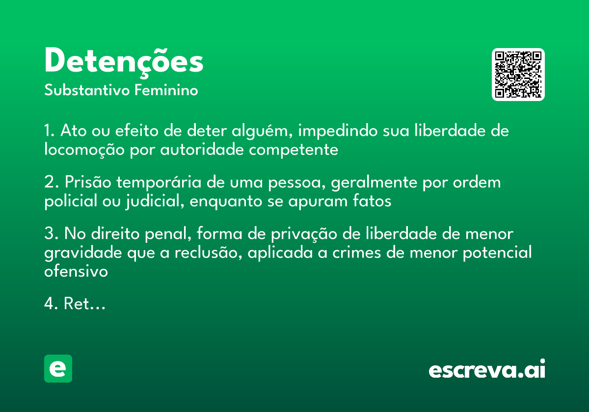 detenções