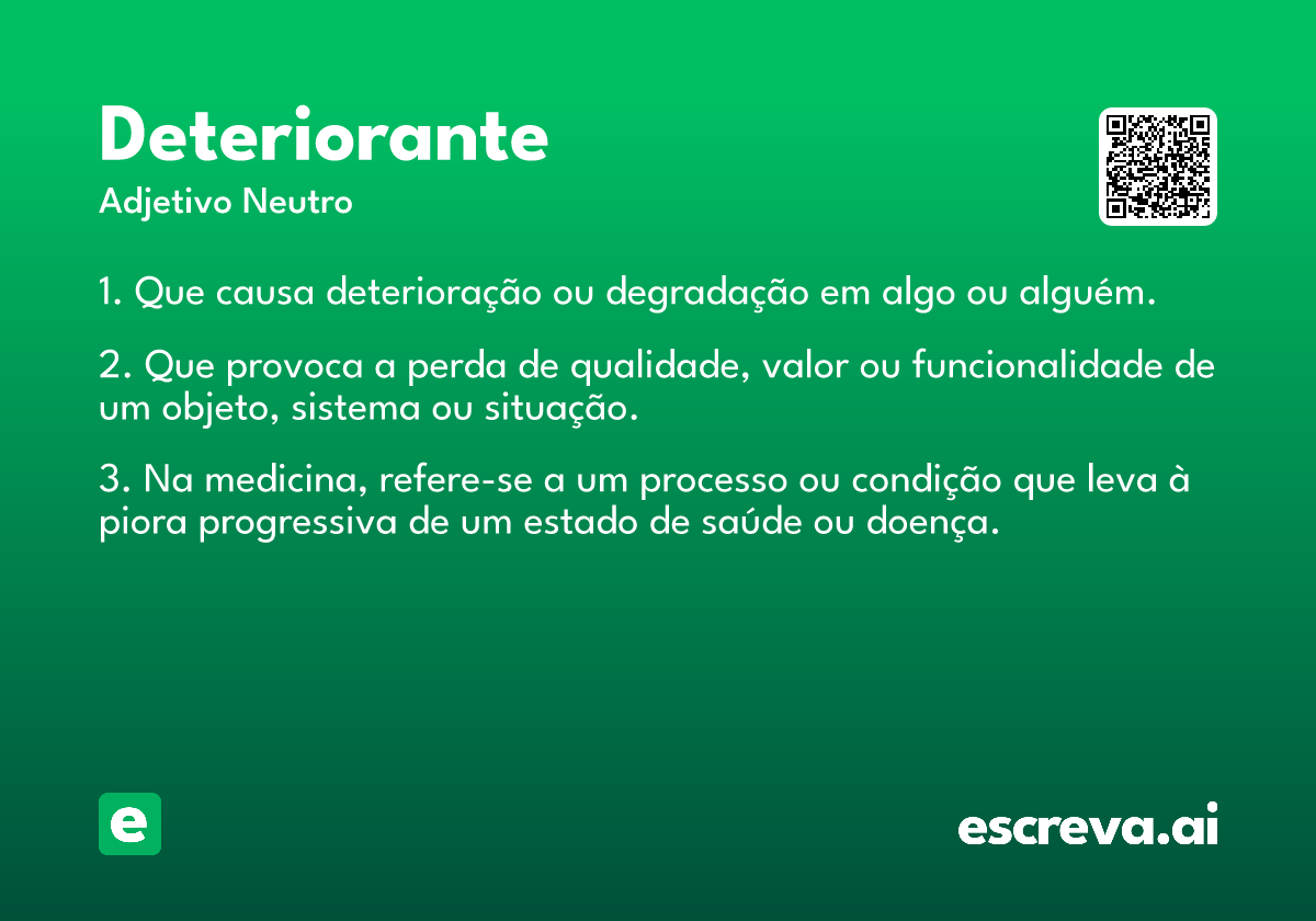 deteriorante