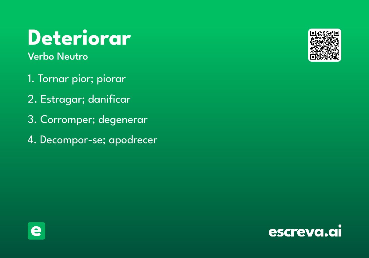 deteriorar