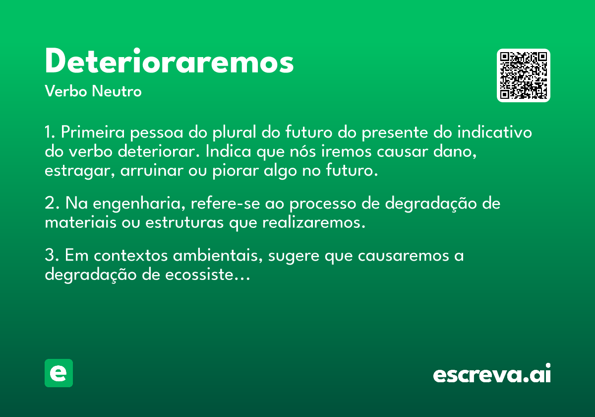 deterioraremos