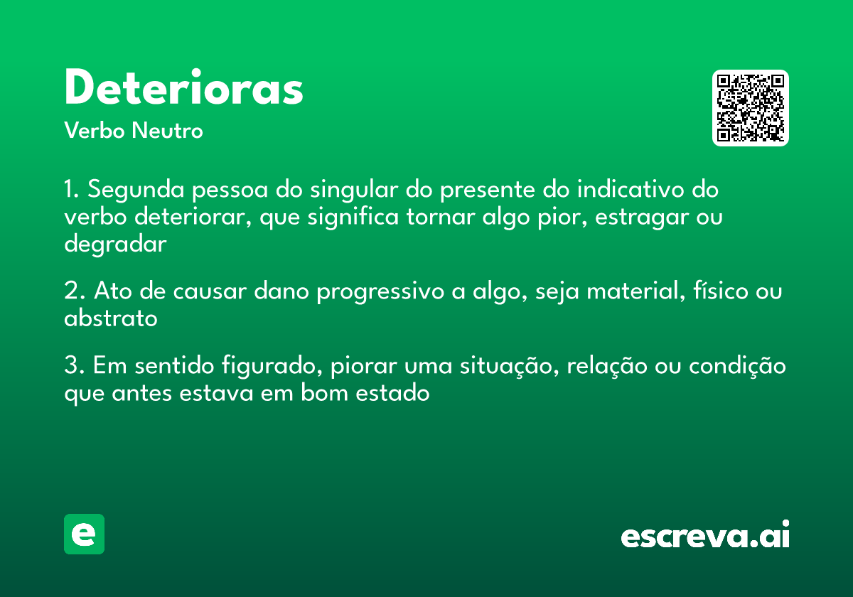 deterioras