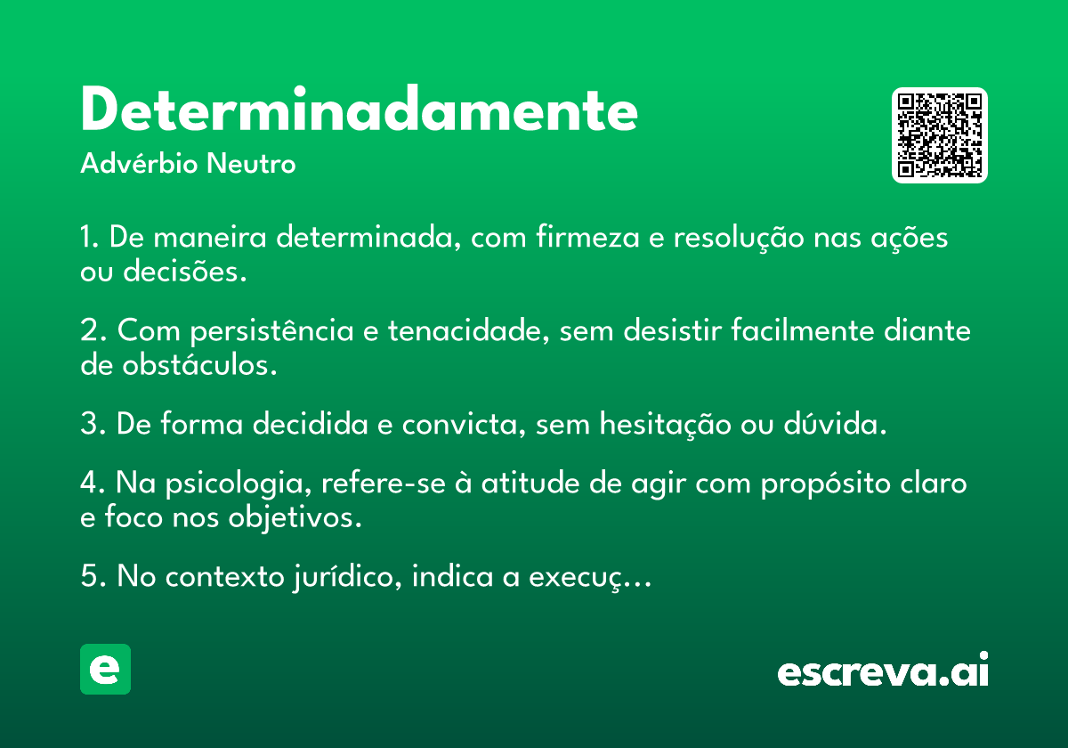 determinadamente