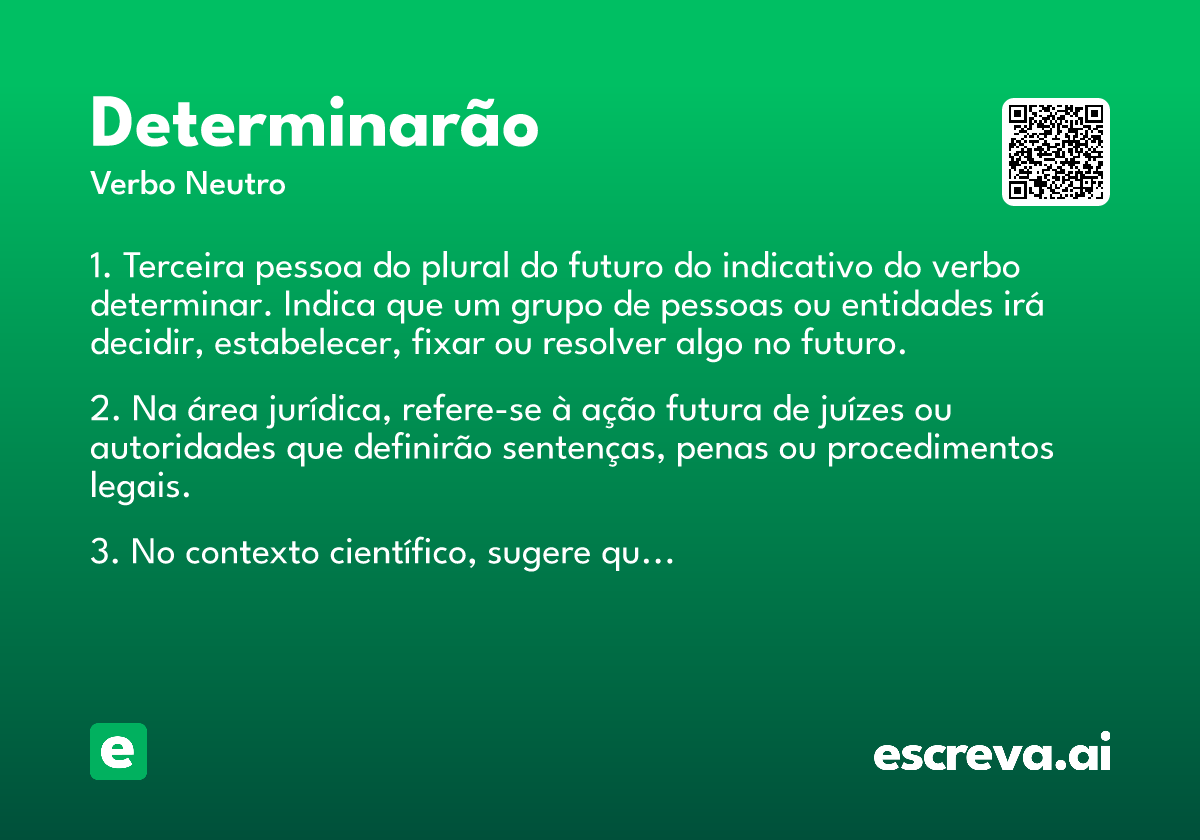 determinarão