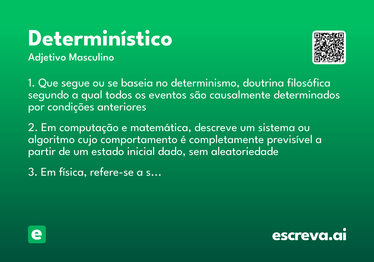 determinístico