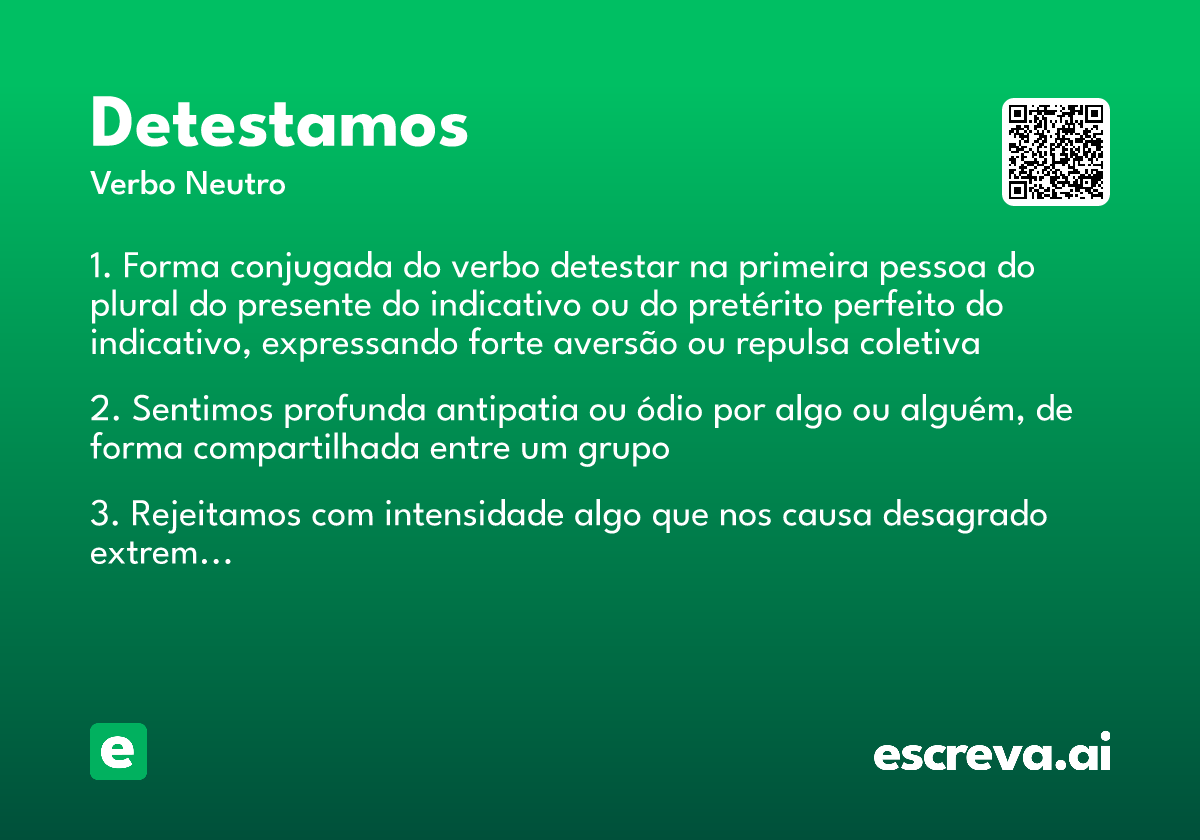 detestamos