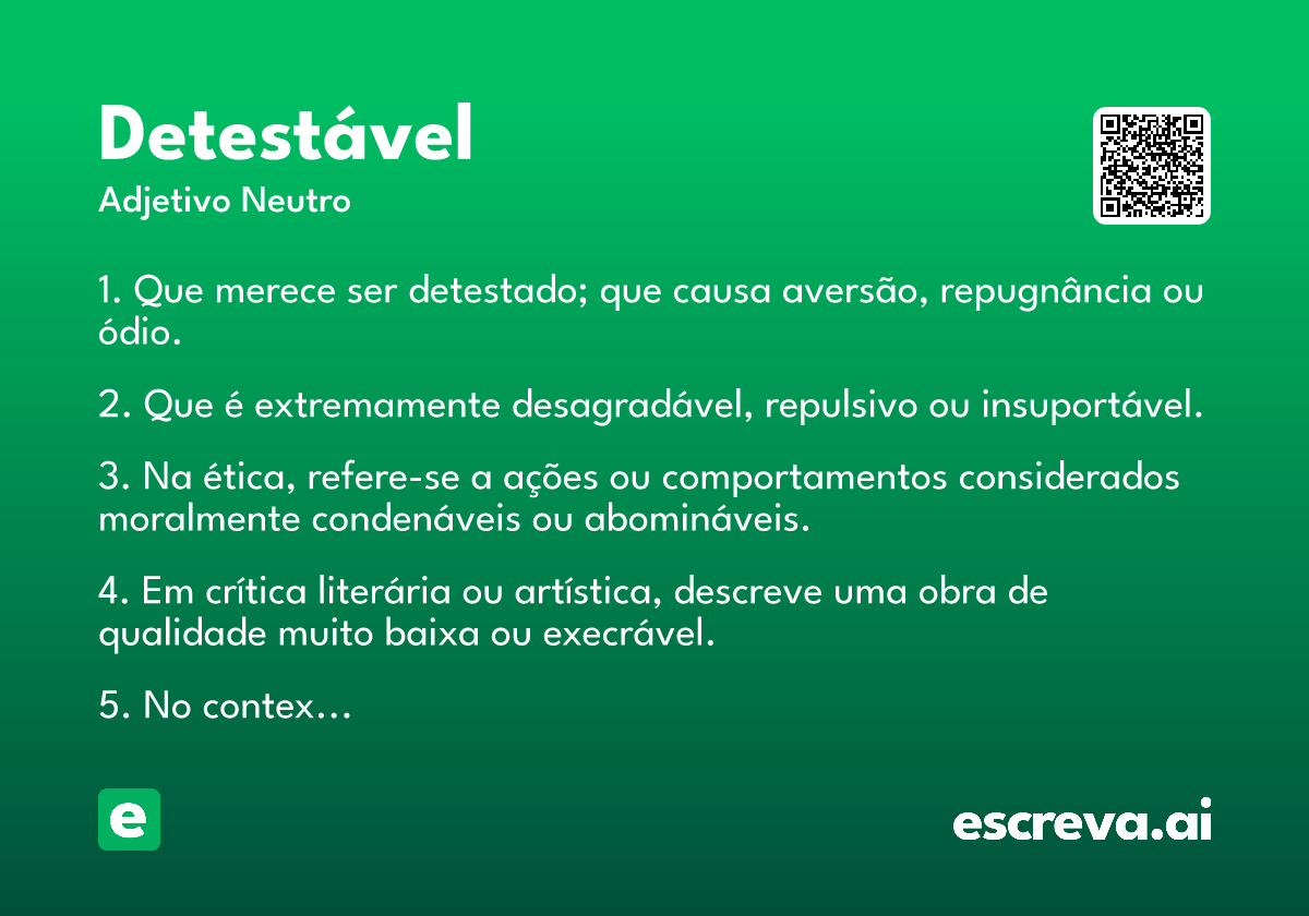 detestável