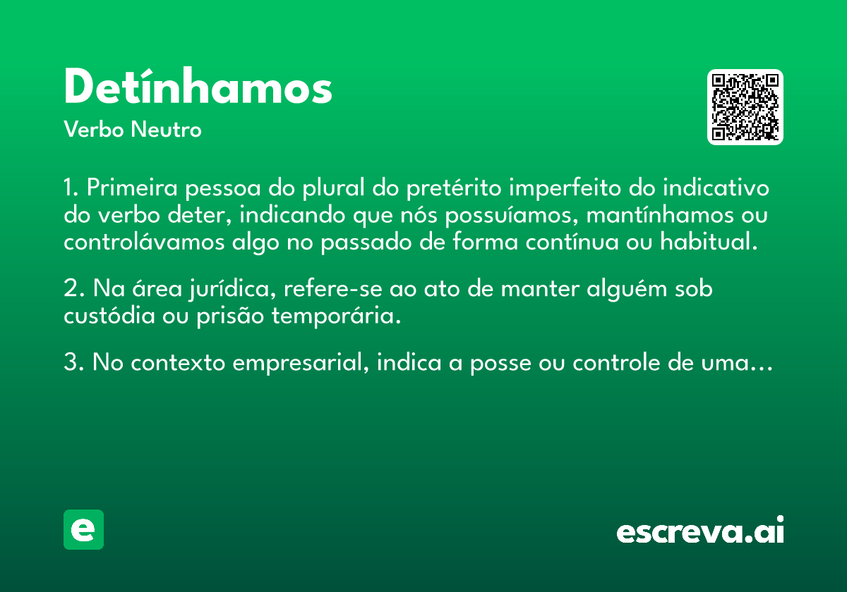 detínhamos