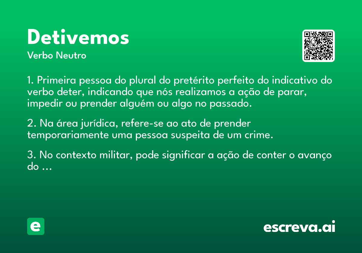 detivemos