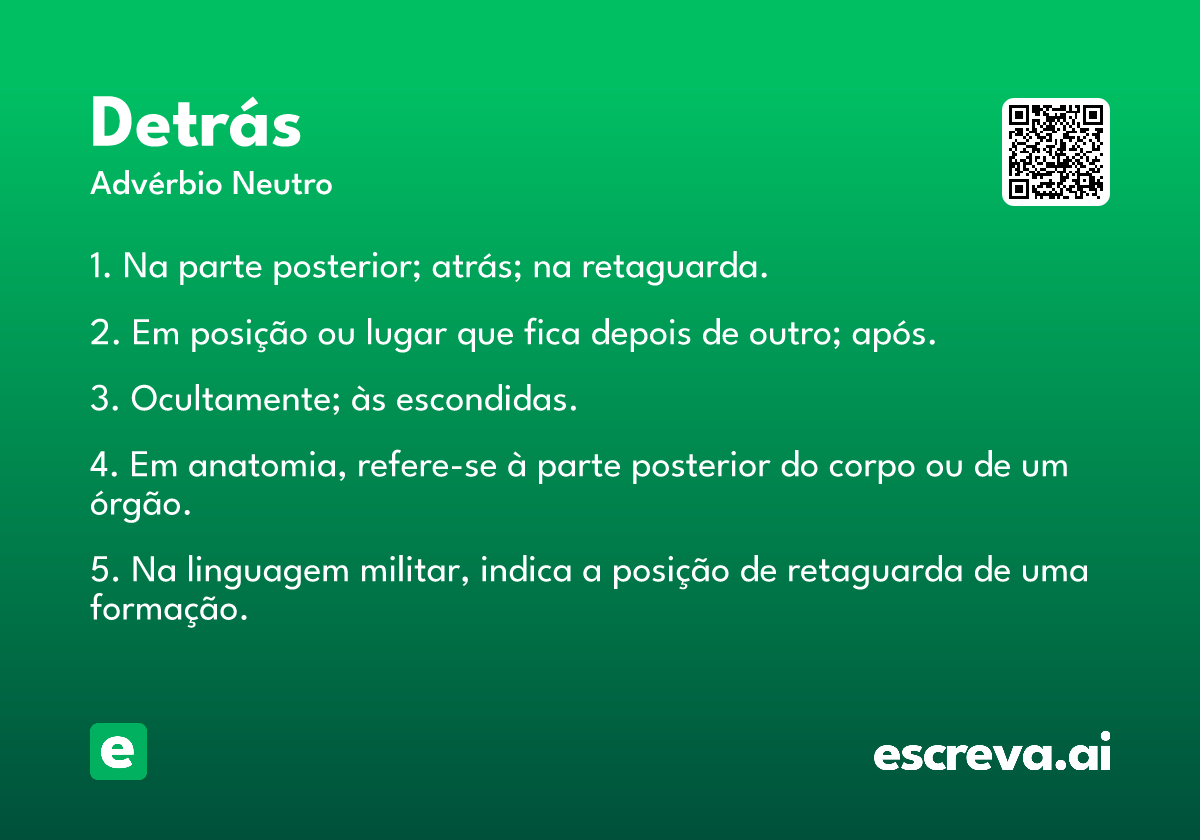 detrás