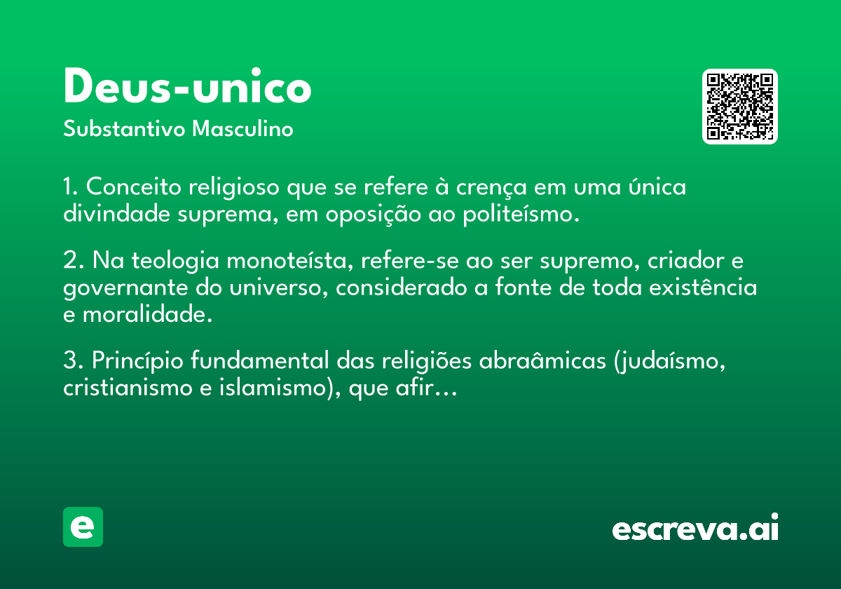 deus-unico