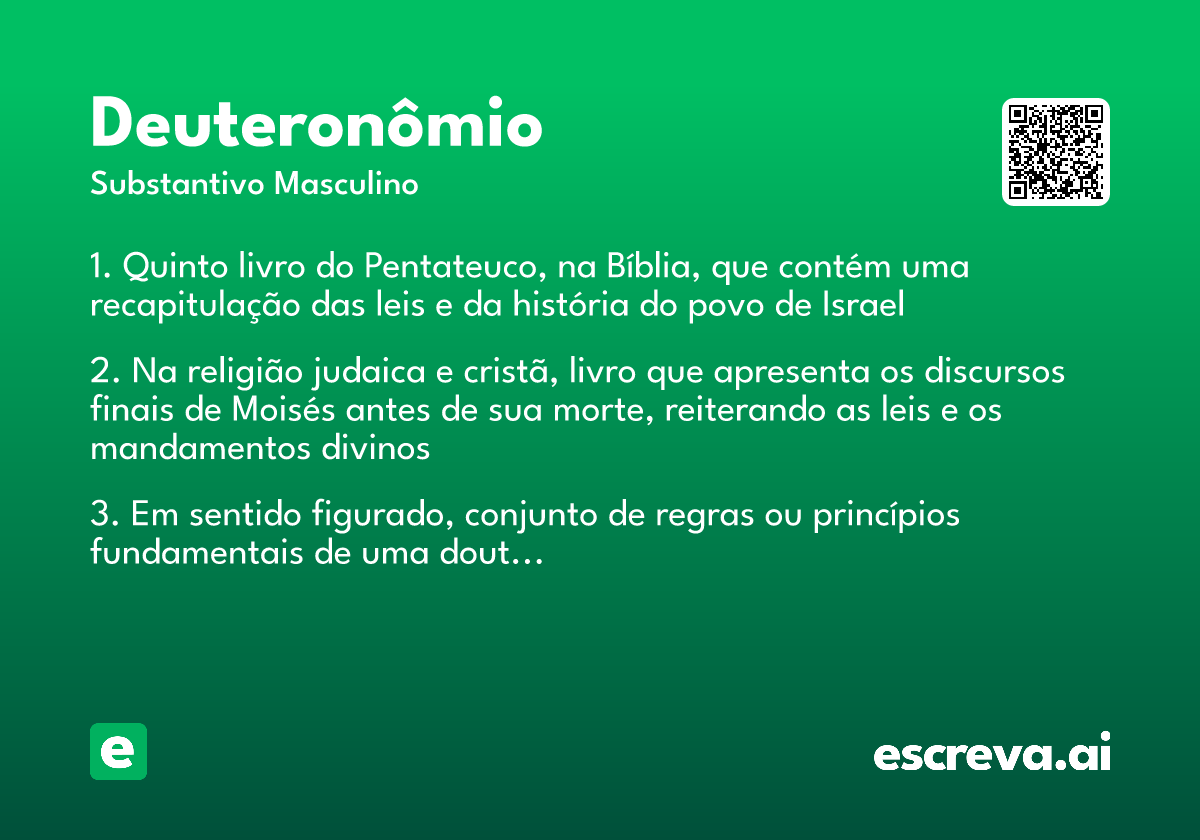 deuteronômio