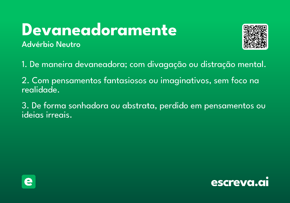 devaneadoramente
