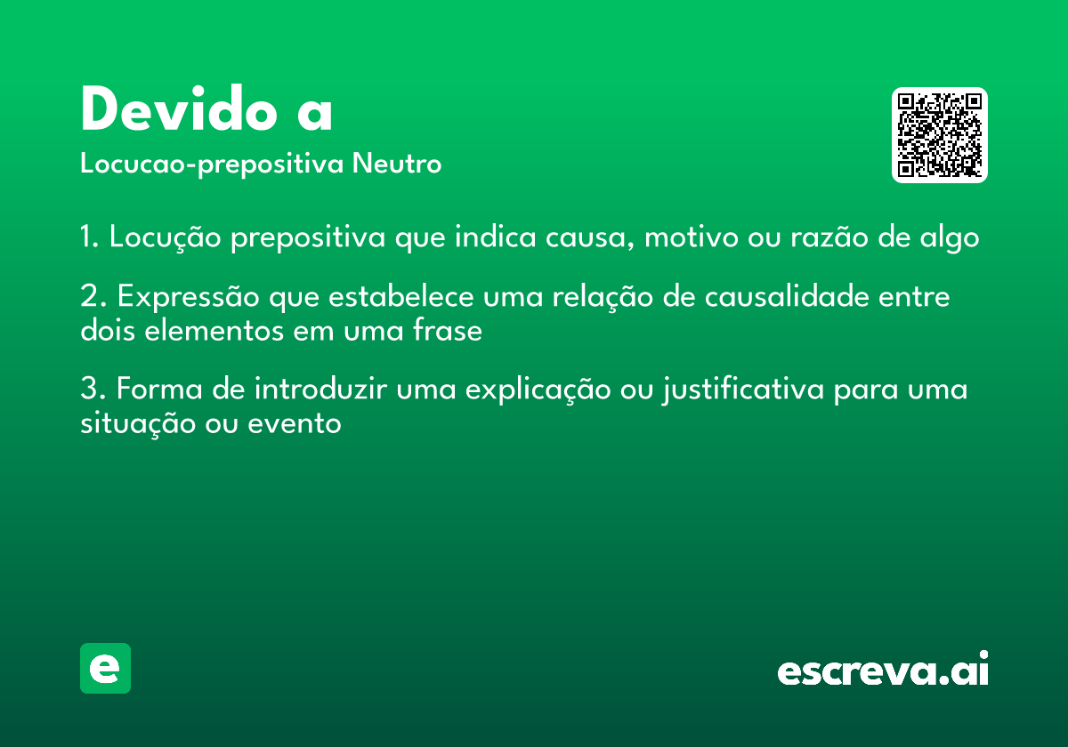 devido a