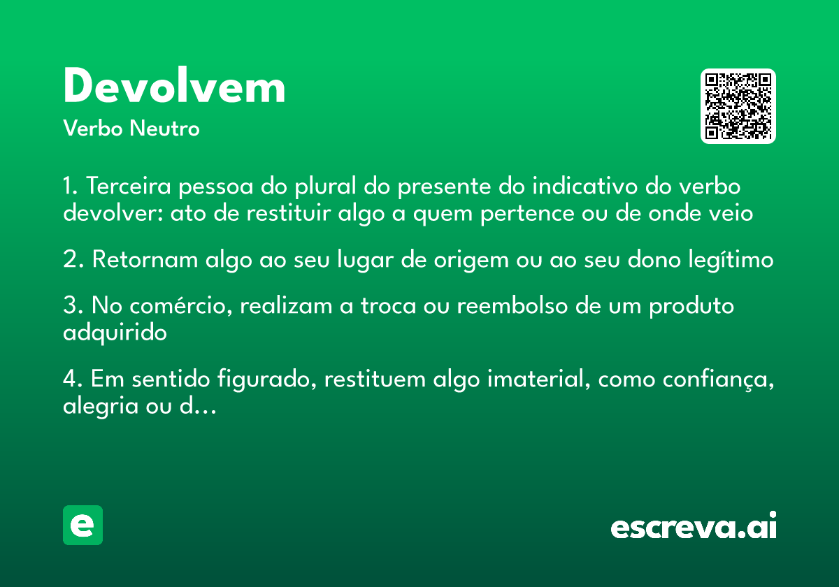 devolvem