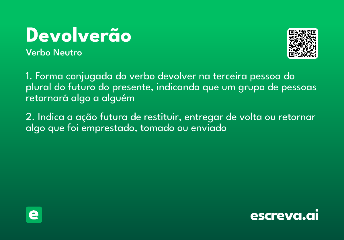 devolverão