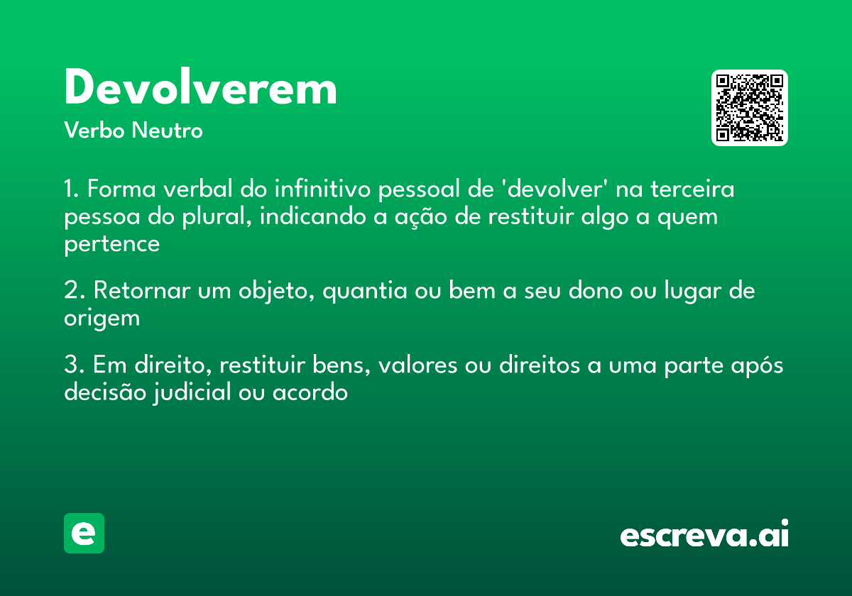 devolverem