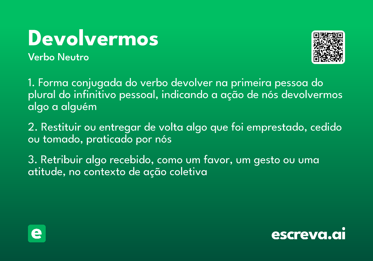devolvermos