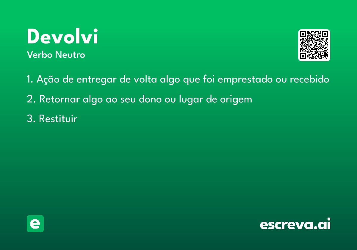 devolvi