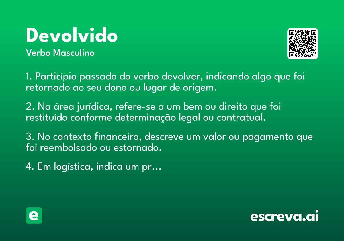 devolvido