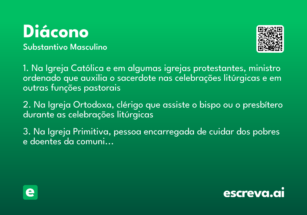 diácono