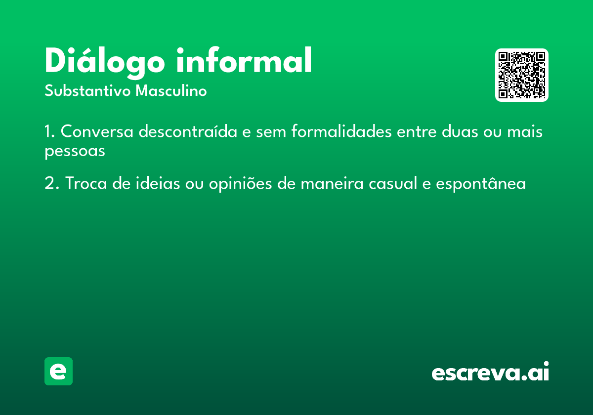 diálogo informal