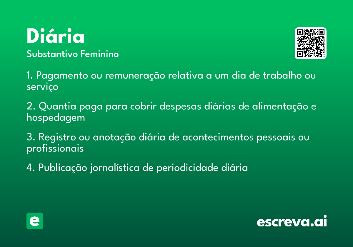 diária