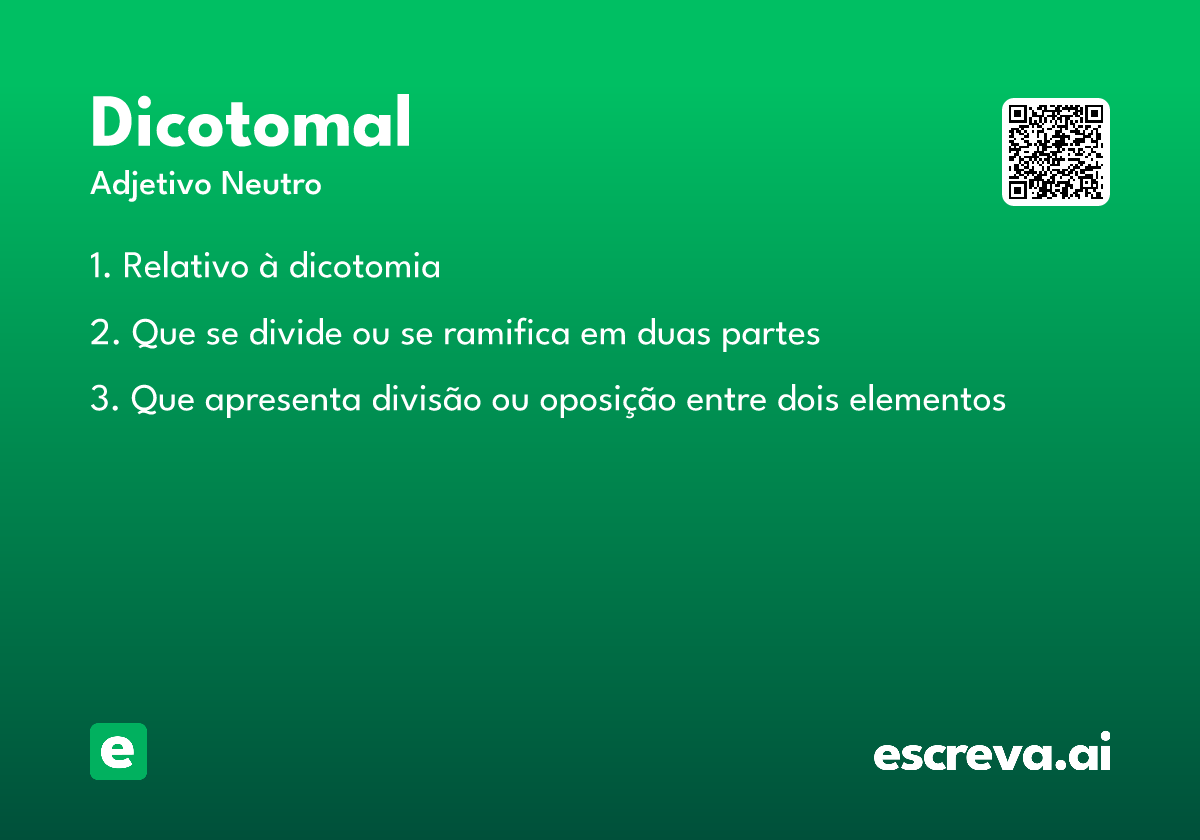 dicotomal