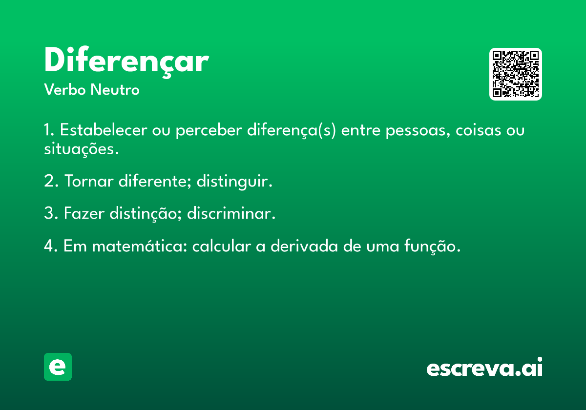 diferençar