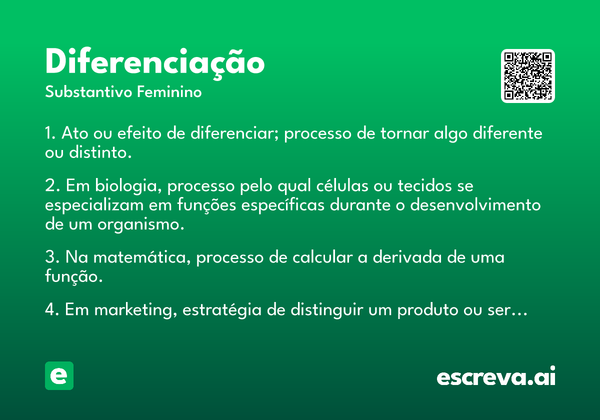 diferenciação