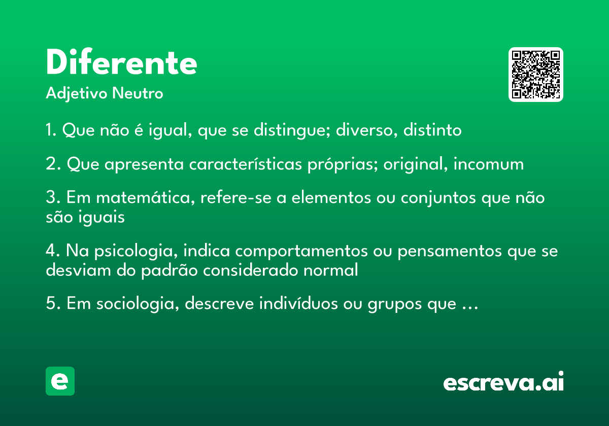 diferente