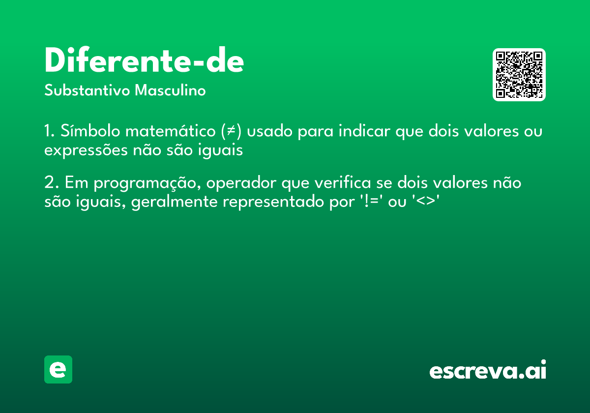 diferente-de