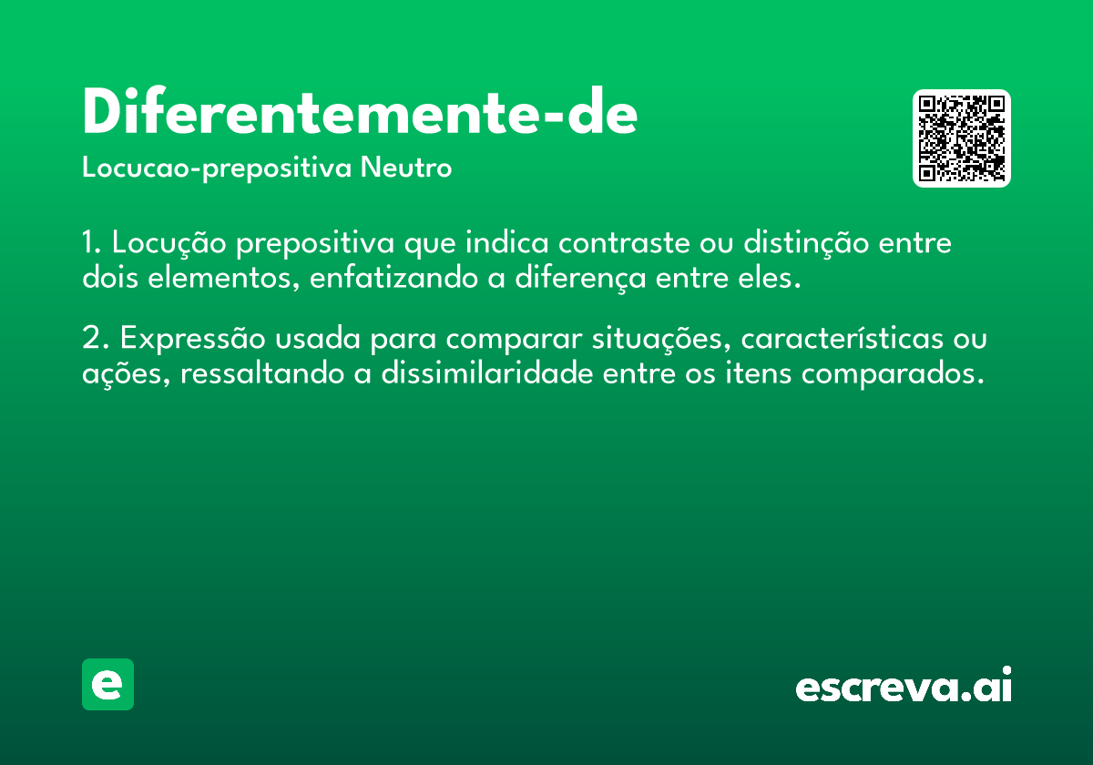 diferentemente-de