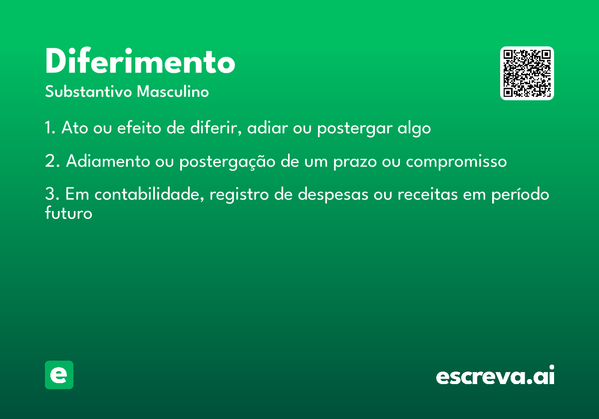 diferimento