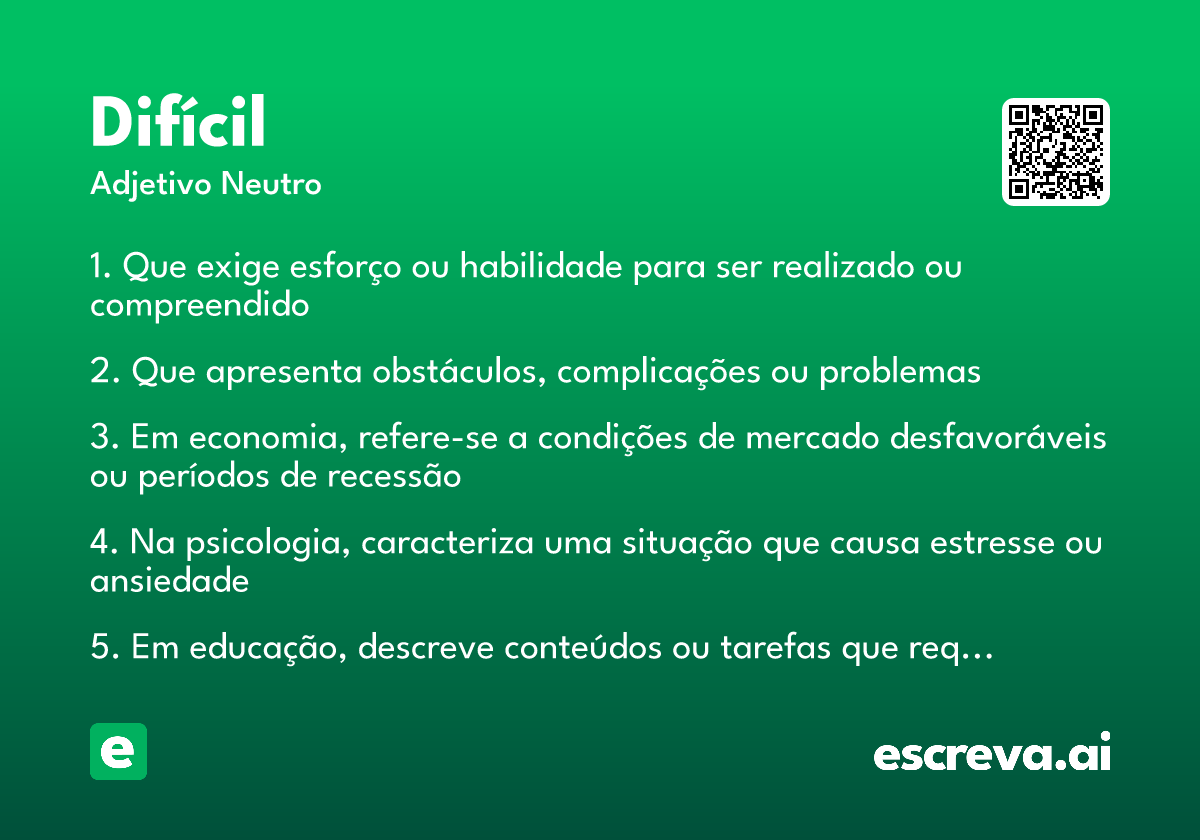 difícil