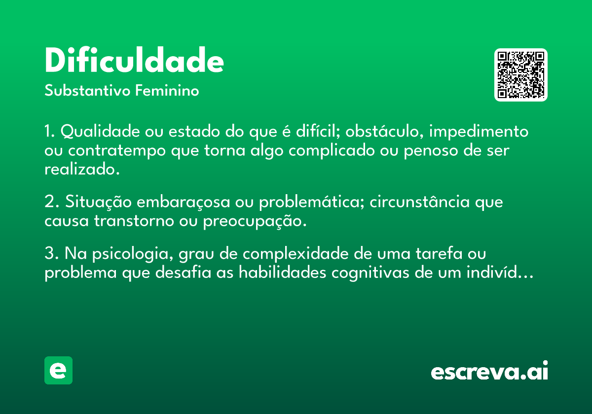 dificuldade