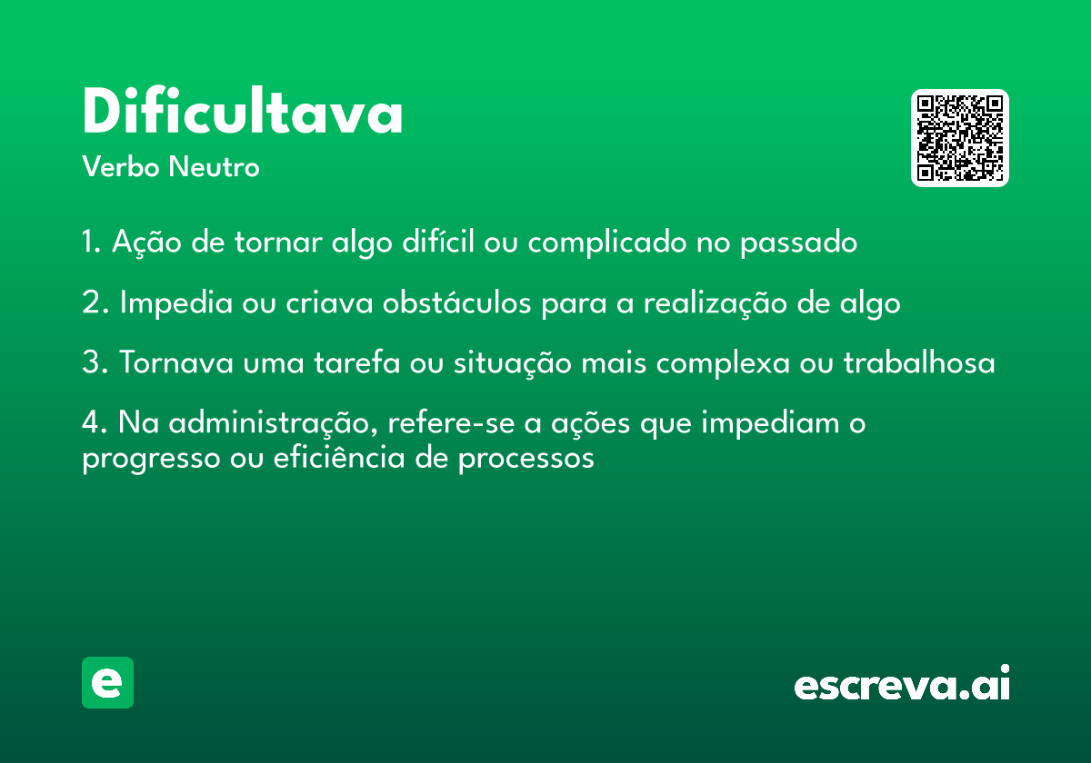dificultava